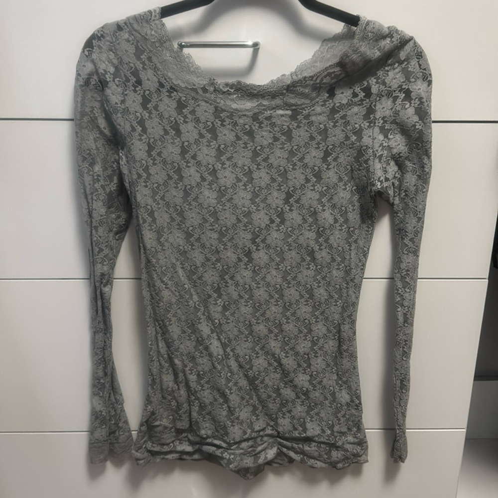 Rue 21 long sleeve lace top.